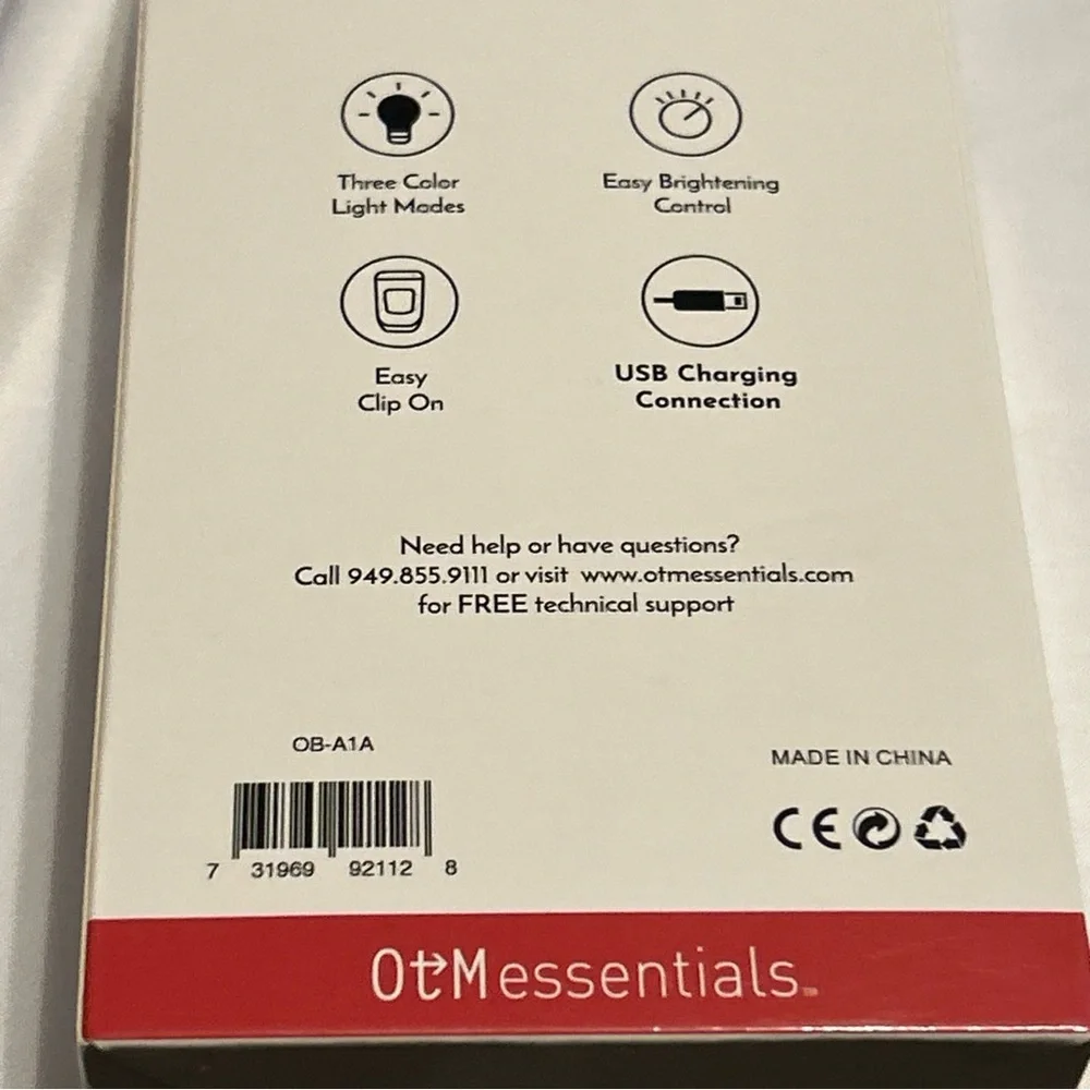 OTM Essentials Universal Ring Light, 3” Black, Brand New, Original Packaging